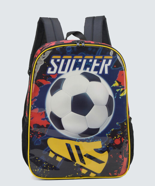 Mochila Infantil Escolar Estampa Futebol Luxcel 