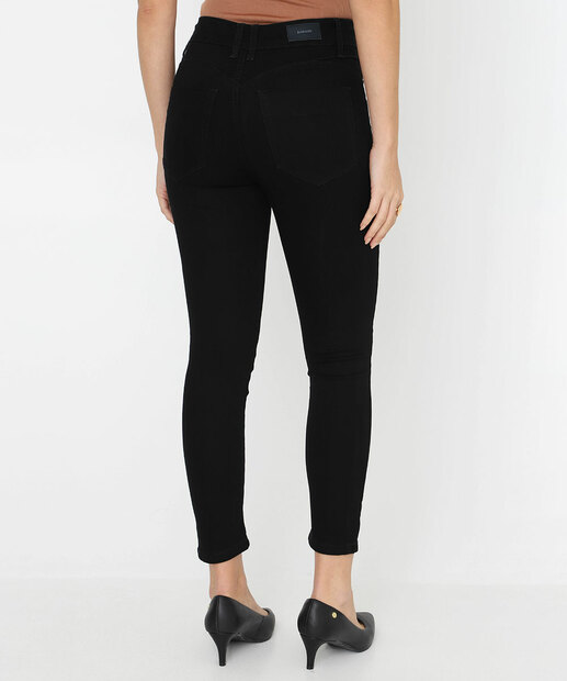 Calça Sarja Skinny Feminina Push Up Sawary Preto