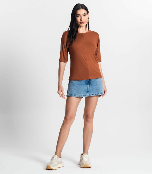 Blusa Feminina Lisa Select Marrom