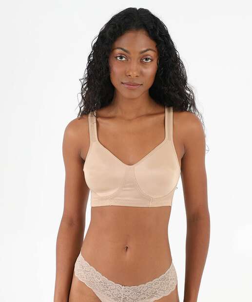 Sutiã Com Base e Com Bojo Delrio Bege