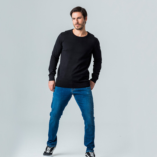 Image_Suéter Pulôver de Tricot Rock e Soda