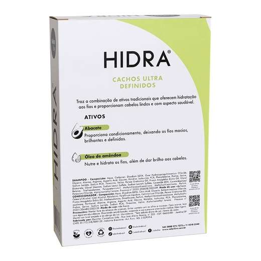 Kit Shampoo e Condicionador Hidra Abacate Salon Line 300ml