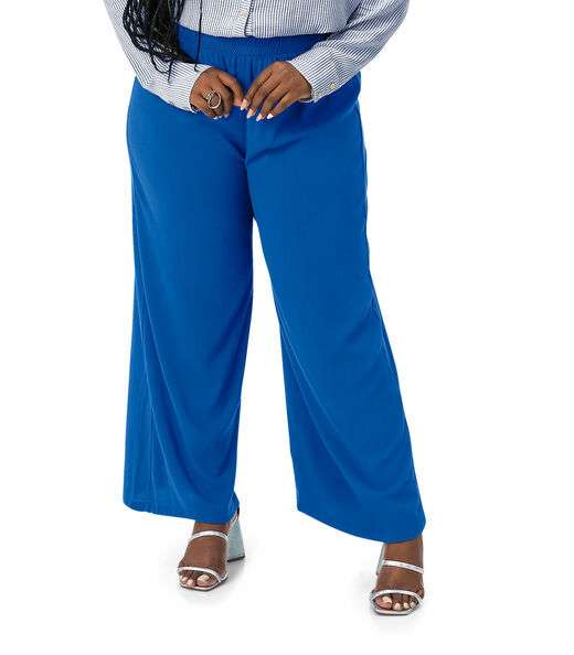 Image_Calça Feminina Plus Size Em Viscose Secret Glam Azul