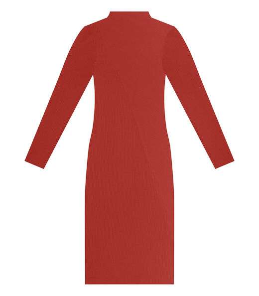 Vestido Manga Longa Feminino Rovitex Laranja