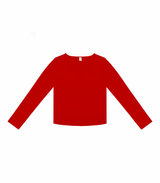 Blusa Feminina Manga Longa Rovitex Vermelho