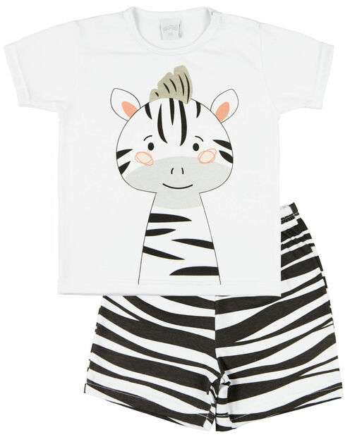 Image_Pijama Curto Menino Infantil 10 Meses a 4 Anos Cotton Fino Verão Manga Curta Bic