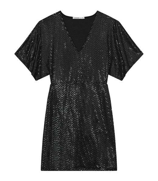 Vestido Feminino Em Lantejoulas Endless Preto