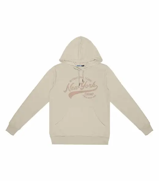 Moletom Juvenil Menino Com Capuz Minty Bege