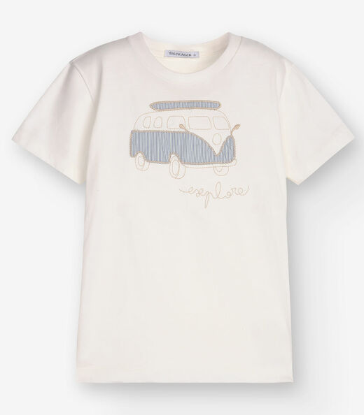 Image_Camiseta Menino em Meia Malha Trick Nick Bege