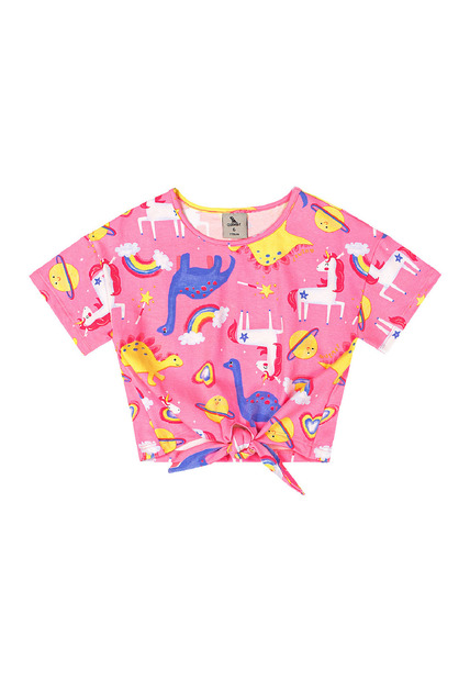 Blusa Infantil Feminino em Cotton Quimby