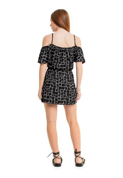 Vestido Juvenil em Viscose Sarjada Gloss