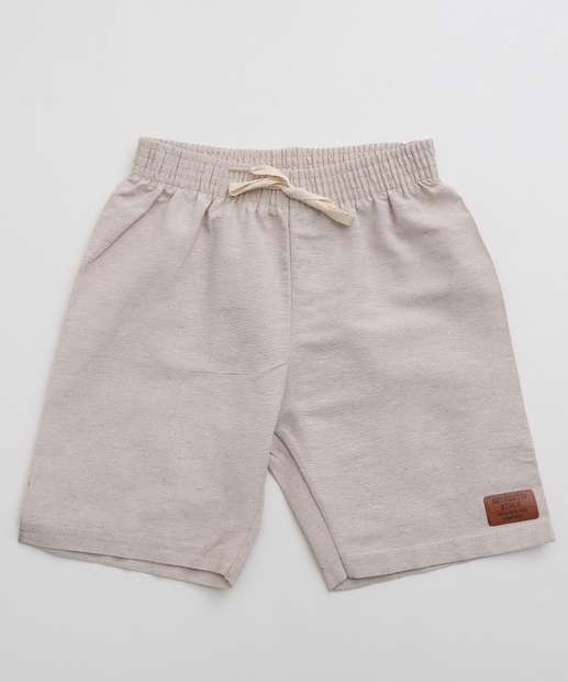 Conjunto Infantil Botões Manga Curta MR Tam 4 a 10 Preto