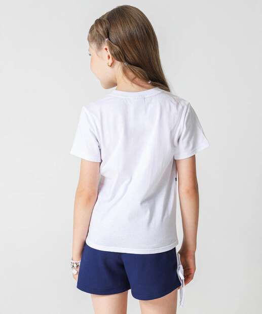 Conjunto Infantil Hello Kitty Tam 4 a 10 Off White