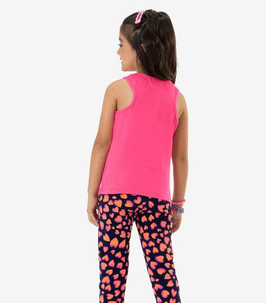 Regata Básica Infantil Feminina Rovitex Kids Rosa