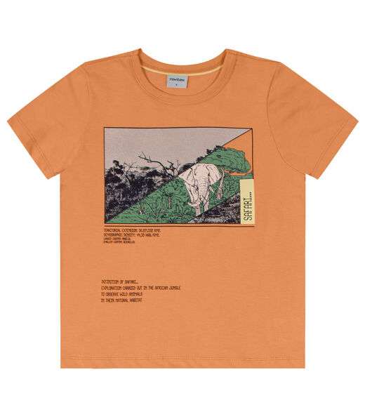 Camiseta Infantil Rovitex Kids Laranja