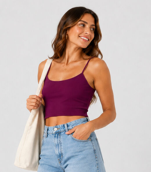 Image_Blusa de Alça Feminina Tecido Henera Infinita Cor Roxo