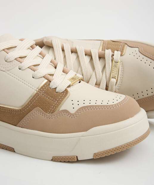 Tênis Casual Feminino Recortes Vizzano