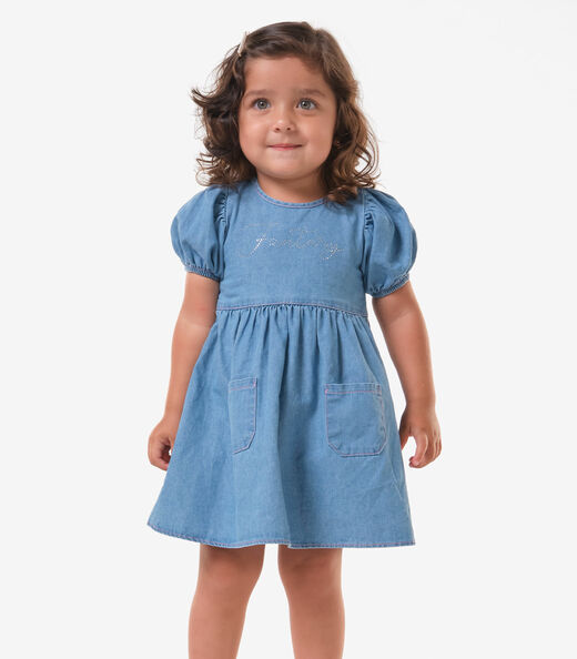 Image_Vestido Infantil Jeans Trick Nick Azul