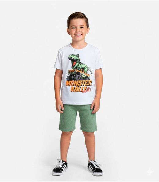 Image_Conjunto Infantil Curto Verão Menino Select Branco