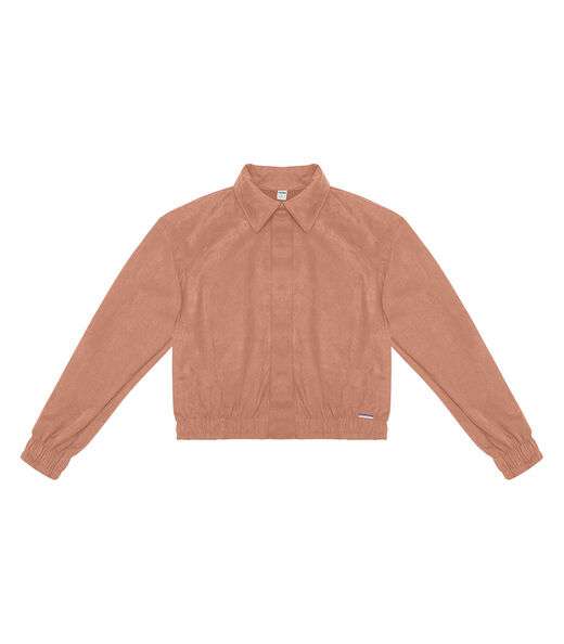 Jaqueta Suede Feminina Rovitex Marrom