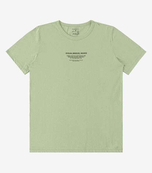 Camiseta Meia Malha Masculina Diametro Verde