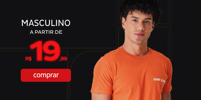 Masculino a partir de R$19,99