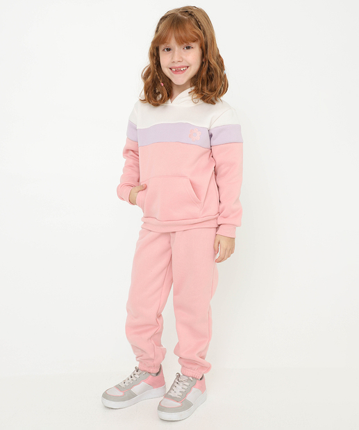 Image_Conjunto Infantil Moletom Bordado Marisa Tam 4 a 10 Rosa