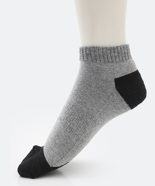 Kit 3 Pares Meias Masculina Cano Curto MR Branco