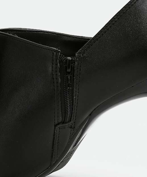 Bota Feminina Ankle Boot Salto Fino Bico Fino Vizzano