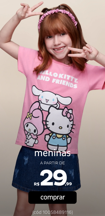 Meninas a partir de R$29,99