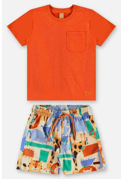 Conjunto Infantil Camiseta e Short Up Baby