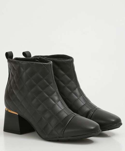 Bota Feminina Cano Curto Salto Grosso Modare 