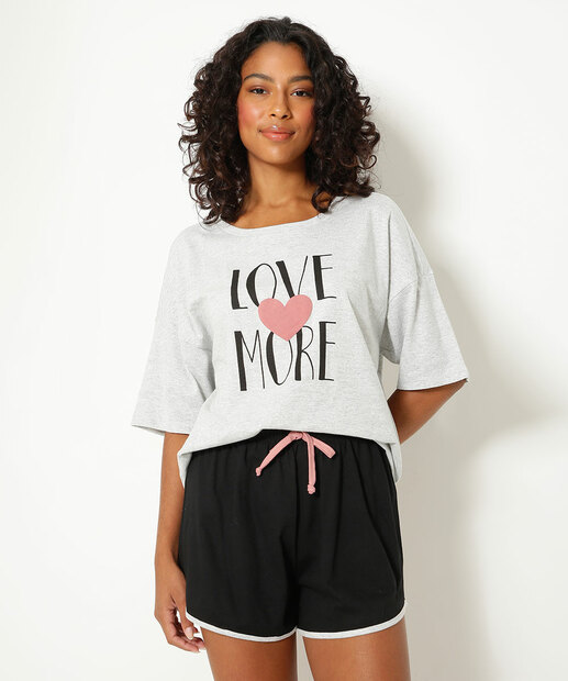 Pijama Feminino Estampa Frase Marisa