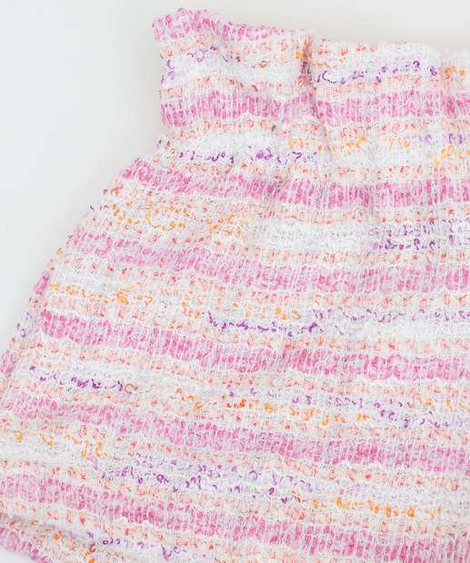 Short Infantil Listrado Marisa Tam 1 a 3 Off White