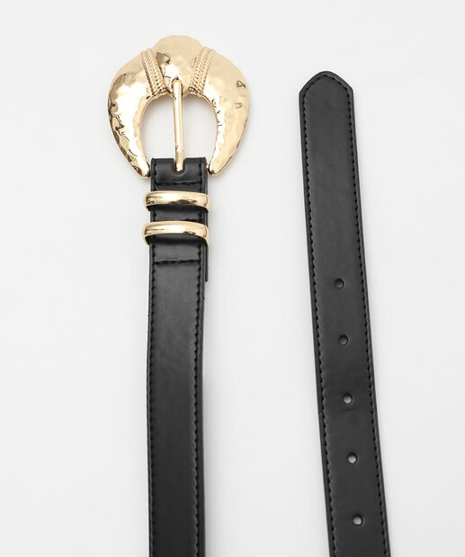 Cinto Feminino Fivela Trabalhada Marisa Preto