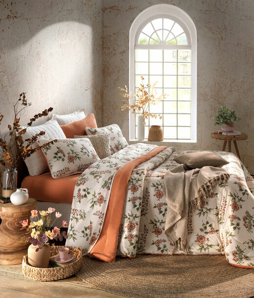 Edredom King Estampado Premium Vivaldi Laranja