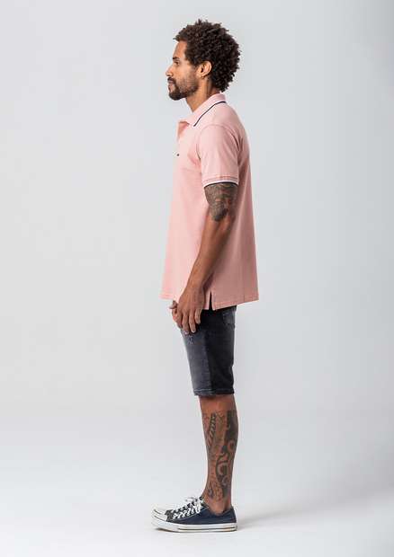 Camiseta Polo Rock e Soda Masculina