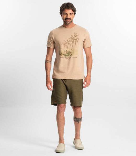 Camiseta Masculina Diametro Marrom