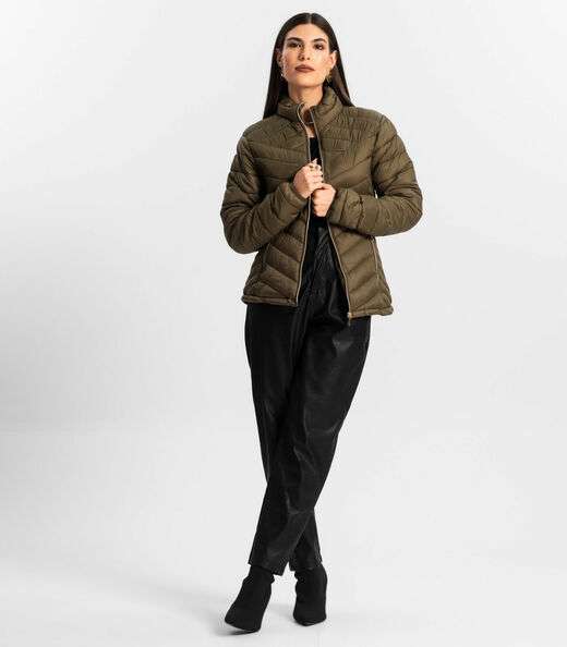 Jaqueta Puffer Feminina Endless Verde