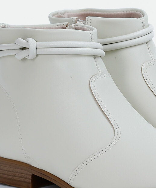 Bota Feminina Ankle Boot Bico Redondo Moleca 