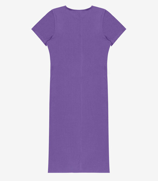 Vestido Feminino Midi Plus Size Infinita Cor Roxo