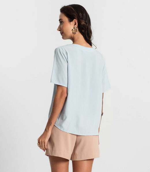 Blusa Feminina Lisa Endless Azul