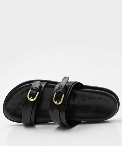 Rasteirinha Feminina Fivela Marisa Preto