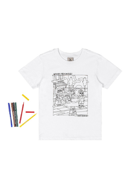 Camiseta Kit Canetinhas Pintar Quimby