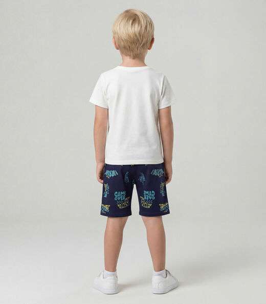 Conjunto Infantil Camiseta Com Bermuda Select Azul