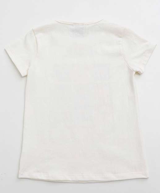 Conjunto Infantil Estampa Flores Marisa Tam 4 a 10 Amarelo