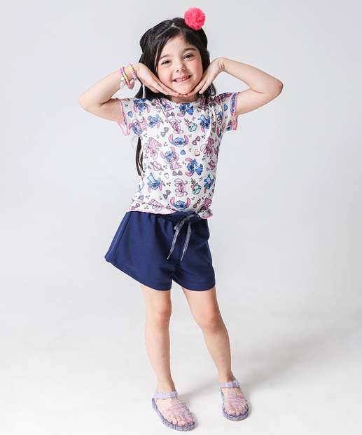 Image_Short Infantil Moletinho Clochard Marisa Tam 4 a 10 Azul