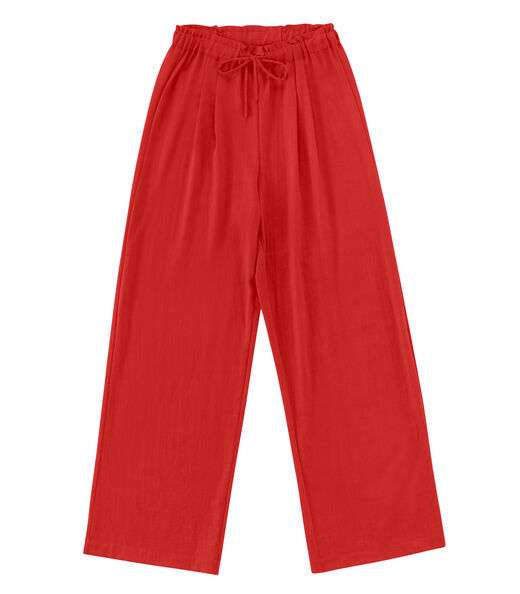 Image_Calça De Viscose Rajada Feminina Endless Vermelho