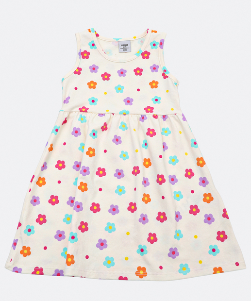 Image_Vestido Infantil Floral Colorido Marisa Tam 1 a 3
