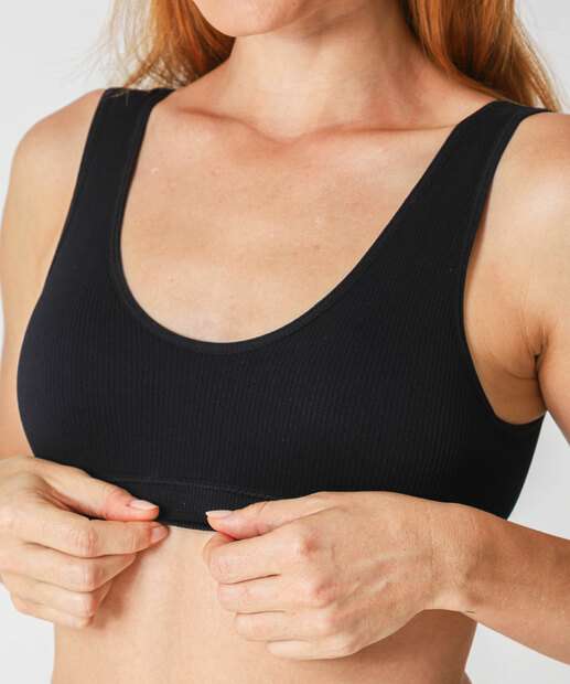 Sutiã Top Sem Bojo Alças Largas Marisa